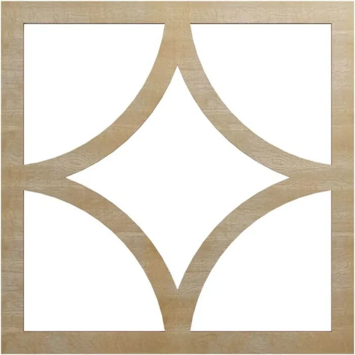0.25 in. x 11.5 in. x 18 in. Wood Medallion Moulding