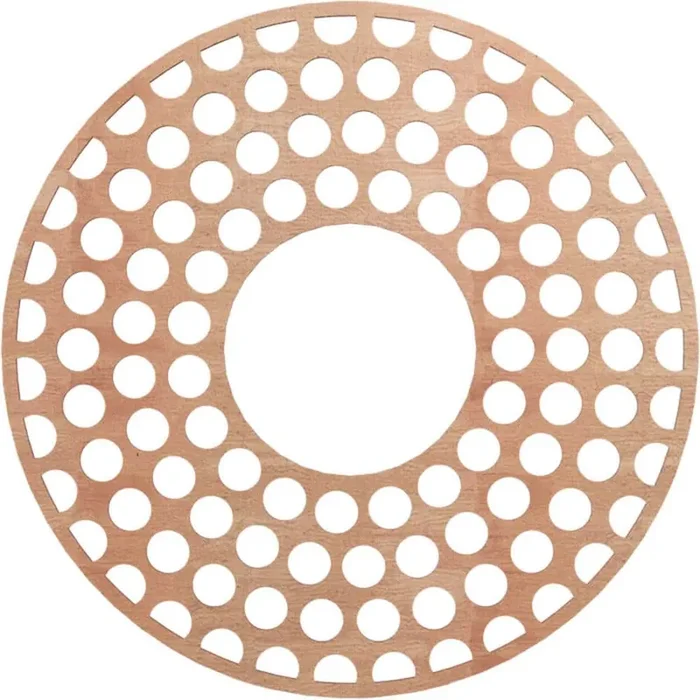 0.25 in. x 28 in. x 28 in. Wood (Cherry) Medallion Moulding