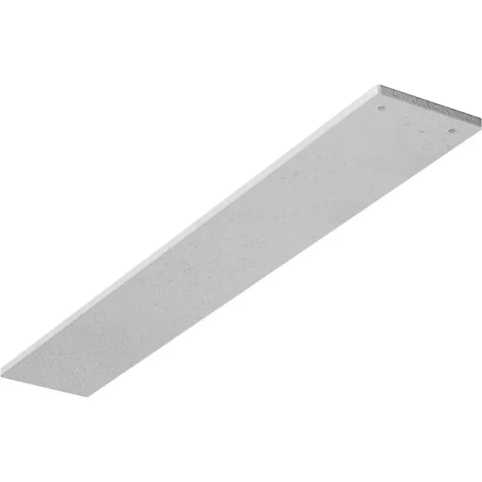0.25 in. x 3 in. x 20 in. Steel Hammered White Logan Bracket