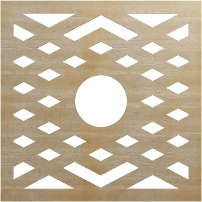 0.25 in. x 30 in. x 30 in. Wood Medallion Moulding
