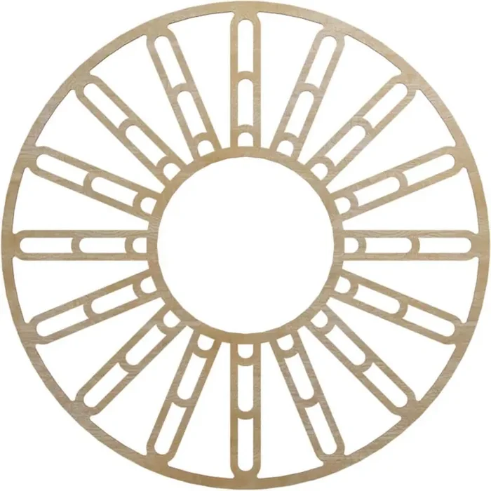 0.25 in. x 38 in. x 38 in. Wood Medallion Moulding