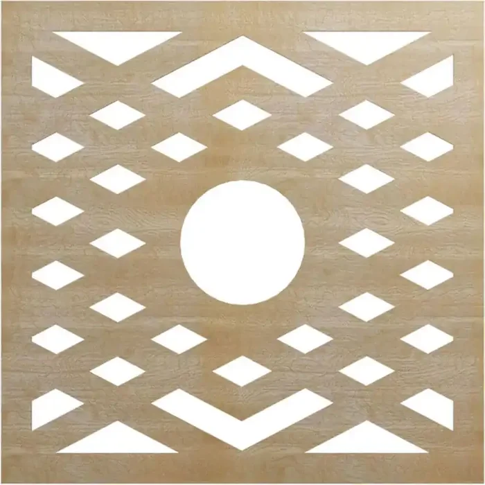 0.25 in. x 40 in. x 40 in. Wood Medallion Moulding