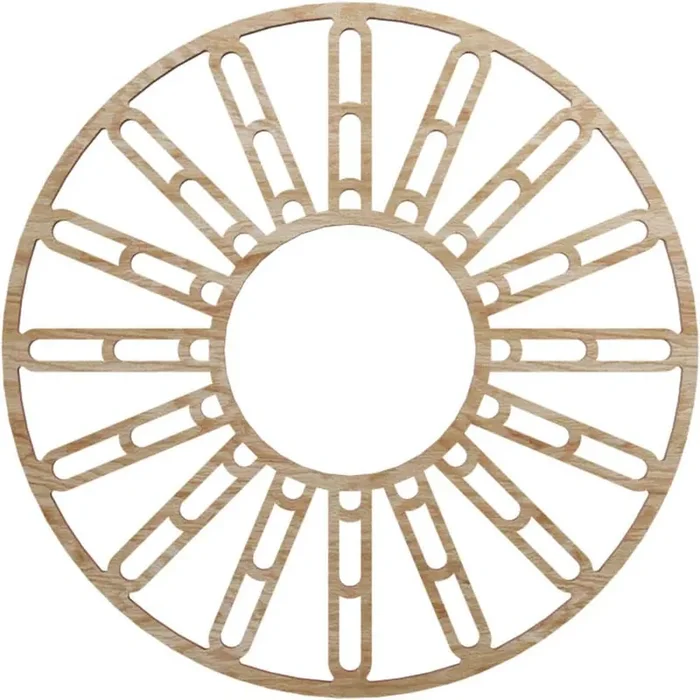 0.25 in. x 5.75 in. x 16 in. Wood Medallion Moulding