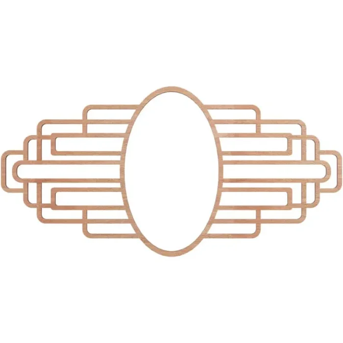 0.25 in. x 6.75 in. x 9 in. Wood Medallion Moulding