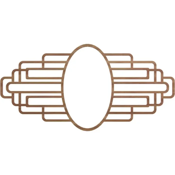 0.25 in. x 8.1875 in. x 11 in. Wood Medallion Moulding