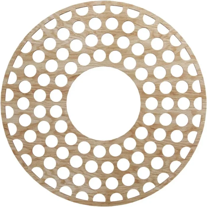 0.25 in. x 8 in. x 22 in. Wood Medallion Moulding