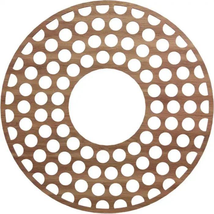 0.375 in. D x 24 in. W x 24 in. H Wood (Walnut) Medallion Moulding