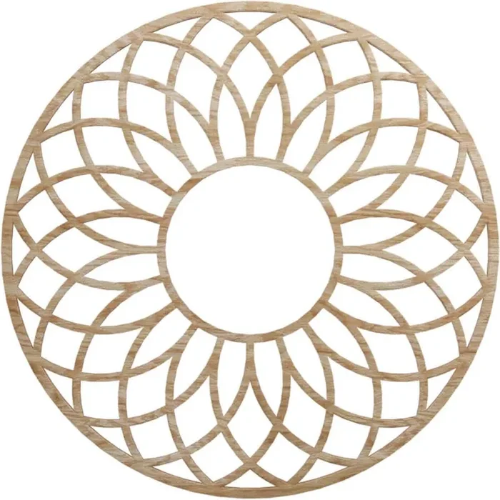 0.375 in. D x 28 in. W x 28 in. H Wood (Red Oak) Medallion Moulding