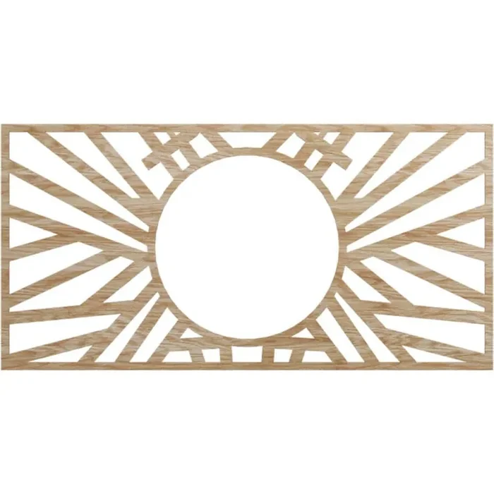 0.375 in. D x 38 in. W x 38 in. H Wood (Red Oak) Medallion Moulding