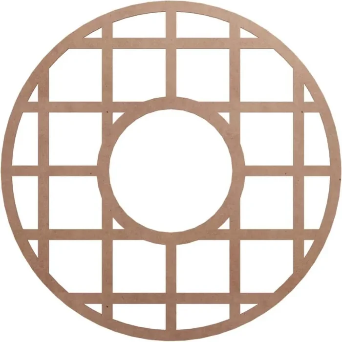0.375 in. x 36 in. x 36 in. Wood Medallion Moulding