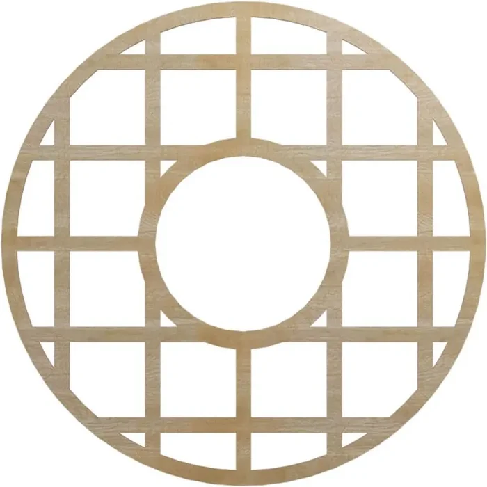 0.375 in. x 40 in. x 40 in. Wood Medallion Moulding