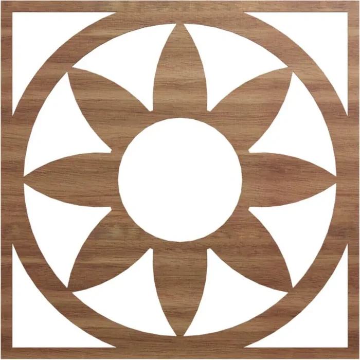 0.375 in. x 40 in. x 40 in. Wood Medallion Moulding