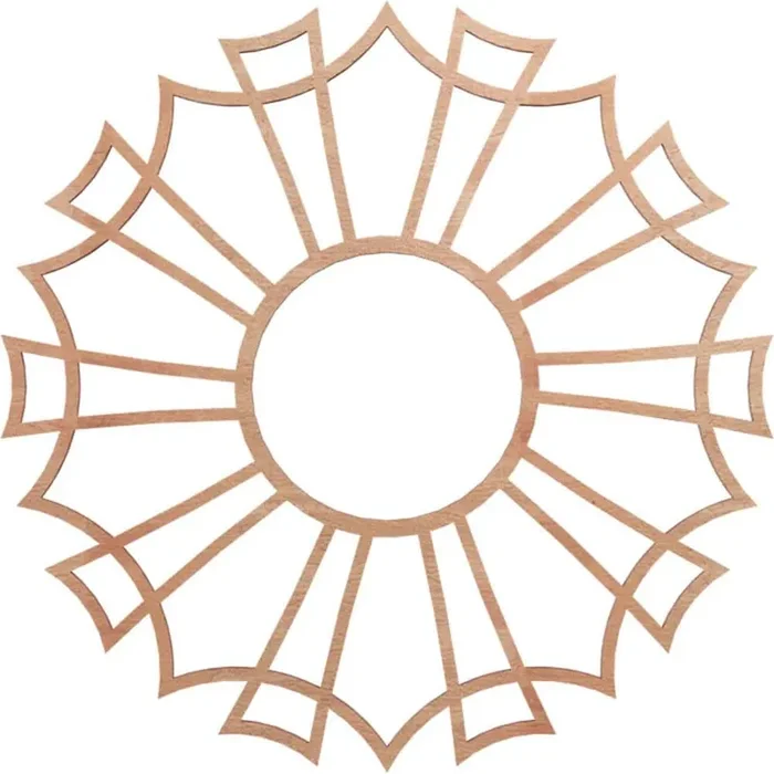 0.375 in. x 5.625 in. x 16 in. Wood Medallion Moulding