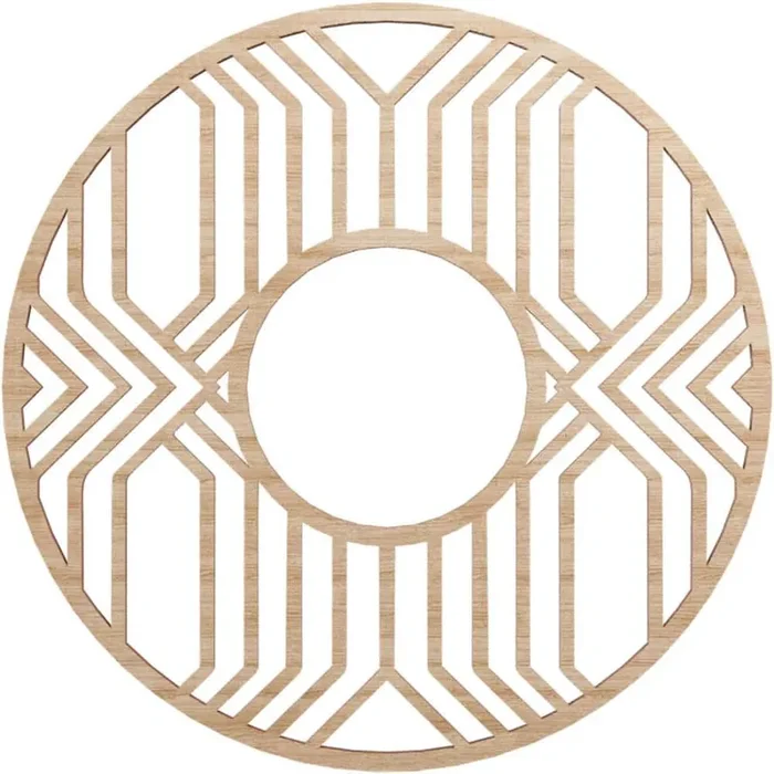0.375 in. x 5.875 in. x 16 in. Wood Medallion Moulding