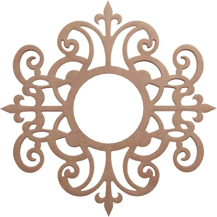 0.375 in. x 5.875 in. x 18 in. Wood Medallion Moulding