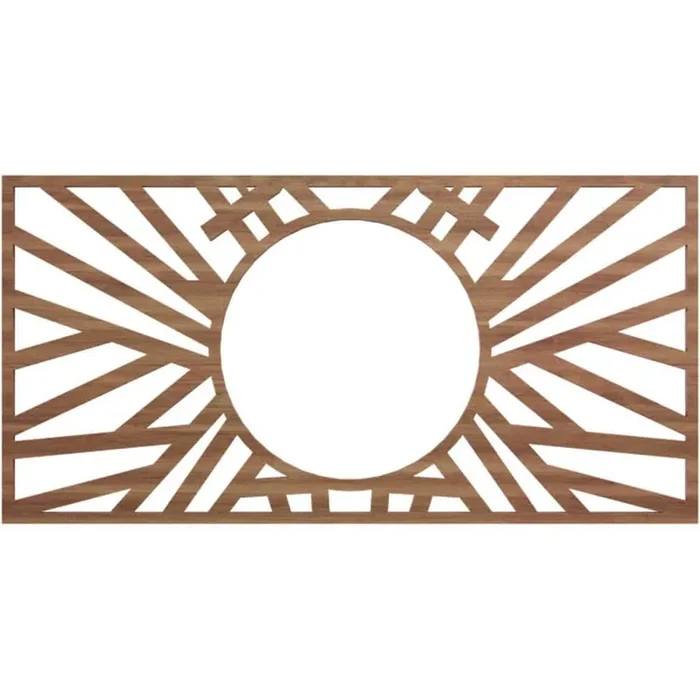0.375 in. x 5.875 in. x 8 in. Wood Medallion Moulding