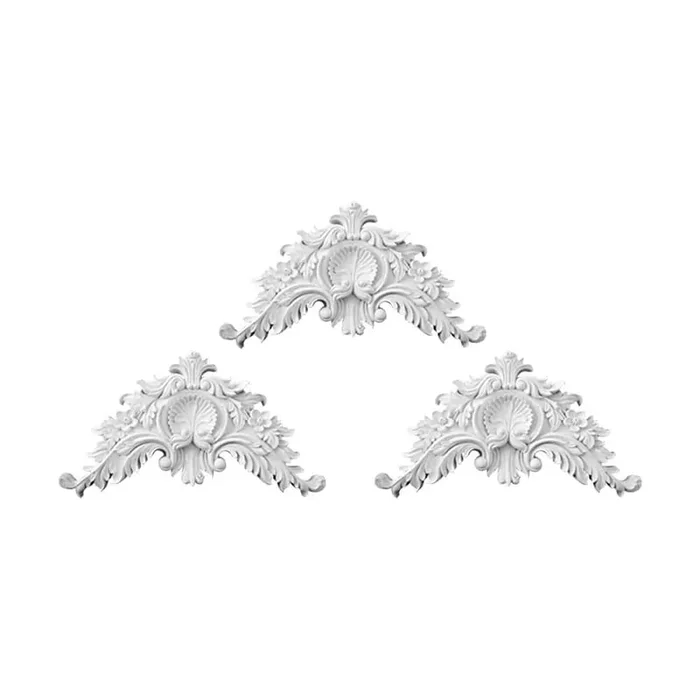 1-1/2 in. x 11-3/4 in. x 6-1/4 in. High Density Polyurethane Applique Moulding