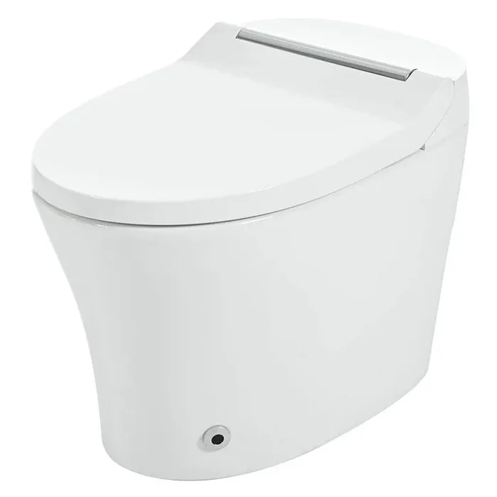 1/1.28 GPF Smart Elongated One Piece Toilet with Adjustable Temp Heated Seat, Night Light, Auto and Dual Flush in White