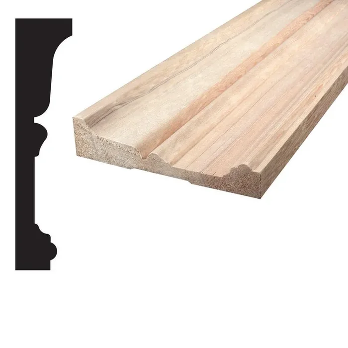 1-3/16 in. x 5-1/4 x 96 in. Mixed Grain Hemlock Wood Architrave Moulding