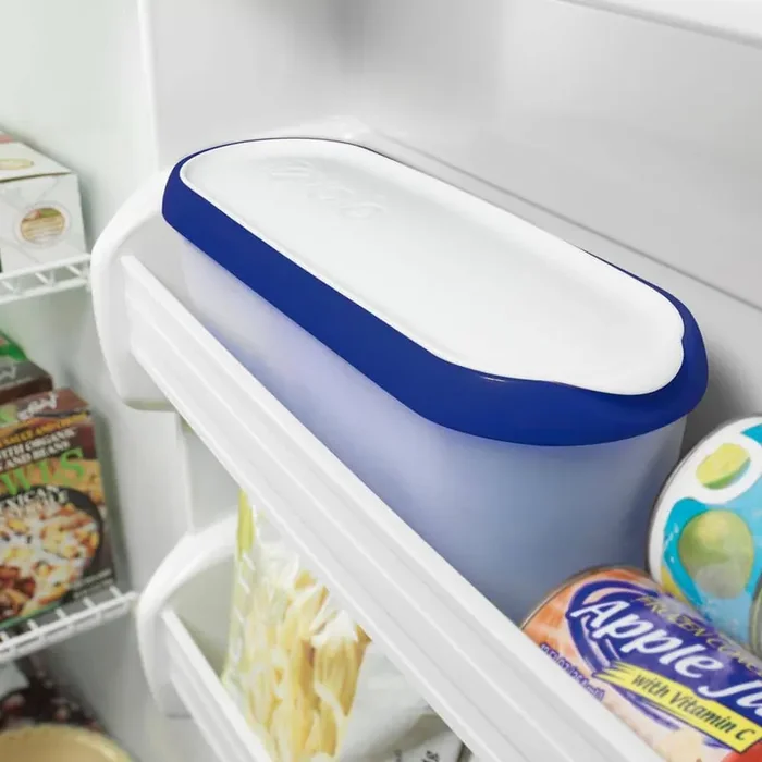 1.5 qt. Deep Indigo Glide-A-Scoop Ice Cream Tub, Insulated, Airtight Reusable Freezer Container With Non-Slip Base