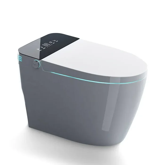 1-Piece 1.28 GPF Dual Flush Smart Toilet in White with Heated Bidet Seat and Auto Flush