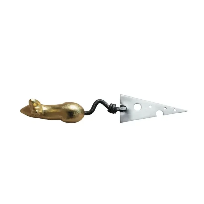 1-Piece Stainless Steel and Aluminum Cheese Knife