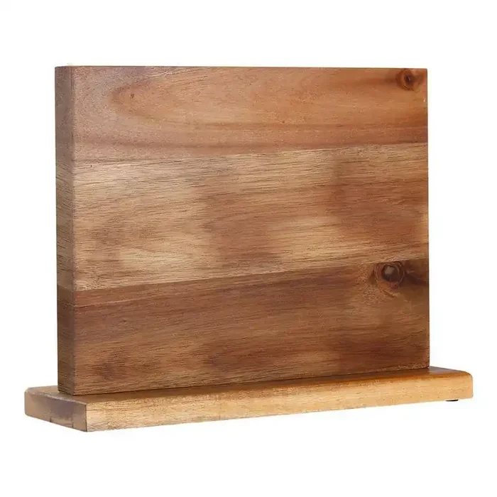 10-Knife Wood Kitchen Magnetic Knife Block, Multifunctional Storage Knife Holder with Strong Enhanced Magnets