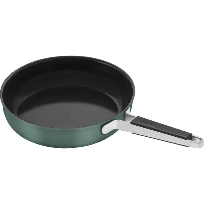 11 in. Green Stainless-Steel Ceramic Coated Nonstick Frying Pan