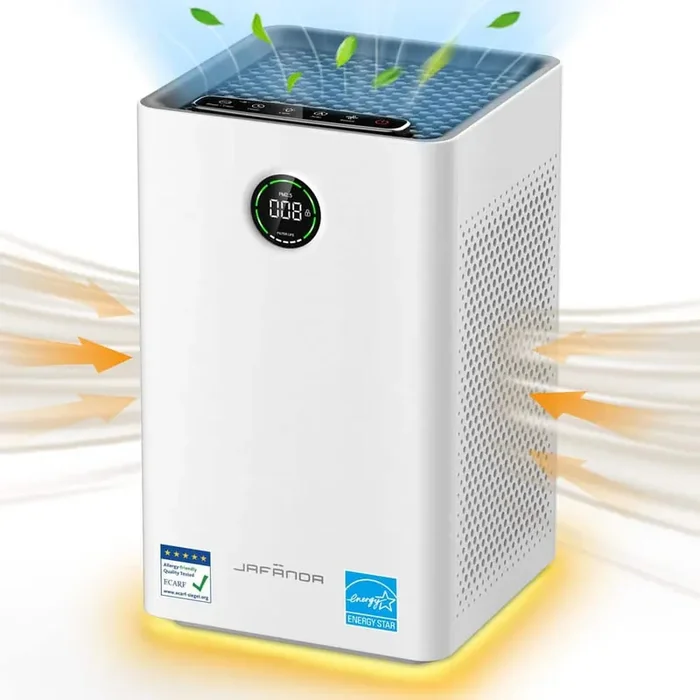 1190 sq. ft. HEPA 13-Personal Console Air Purifier in Whites, Activated Carbon, 99.97% Cleaner, 153 CFM for Bedroom