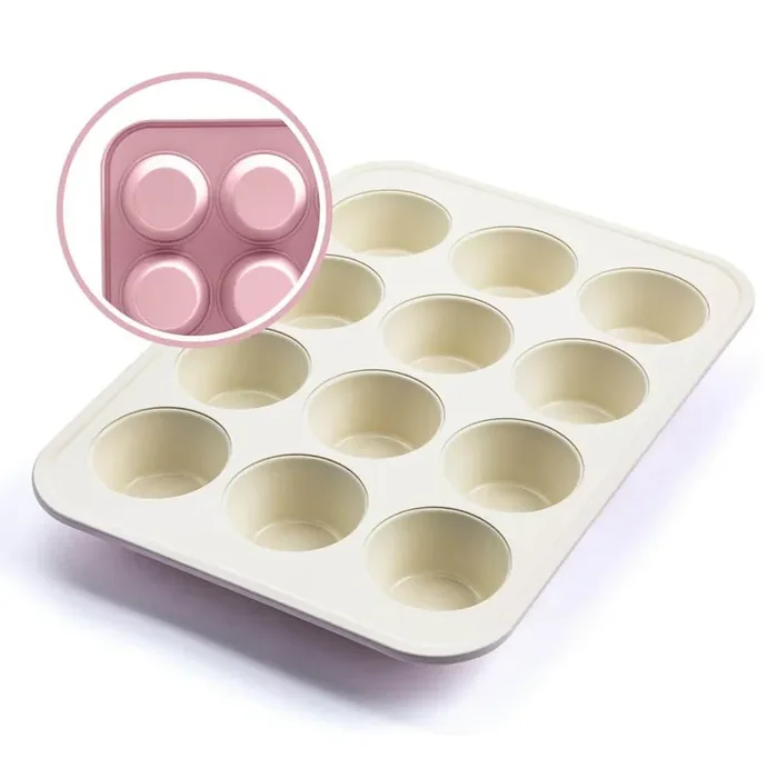 12 Cup Healthy Ceramic Nonstick Muffin Pan