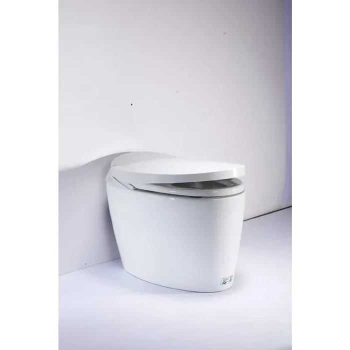 12 in. 1-Piece 1.28GPF Single Flush Smart Elongated Toilet in White,Closing Seat Included/Auto Flushing/Adjustable Temp