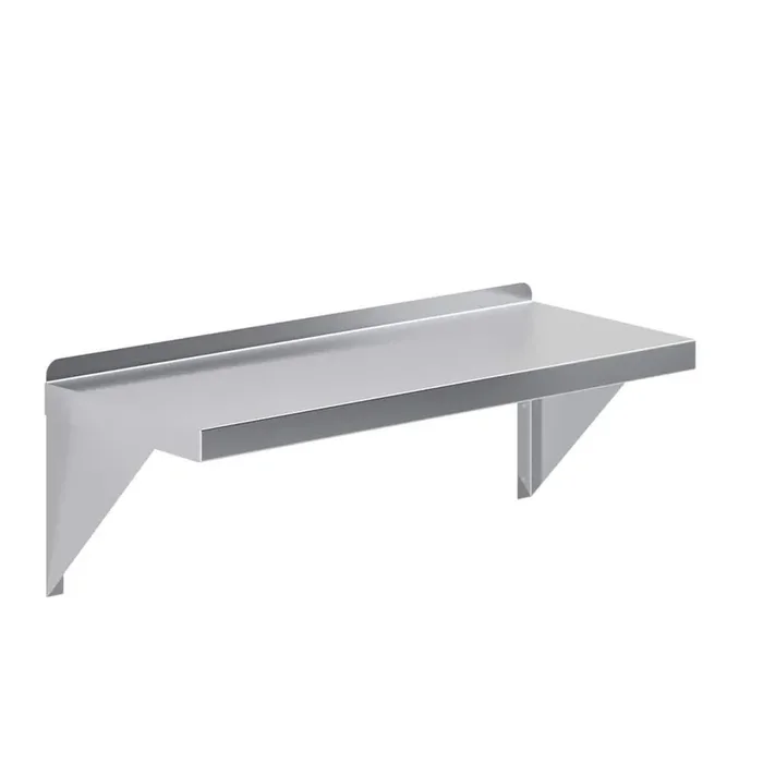 12 in. W x 30 in. D Stainless Steel Wall Shelf Square Edge Kitchen, Restaurant, Garage, Laundry Decorative Wall Shelf