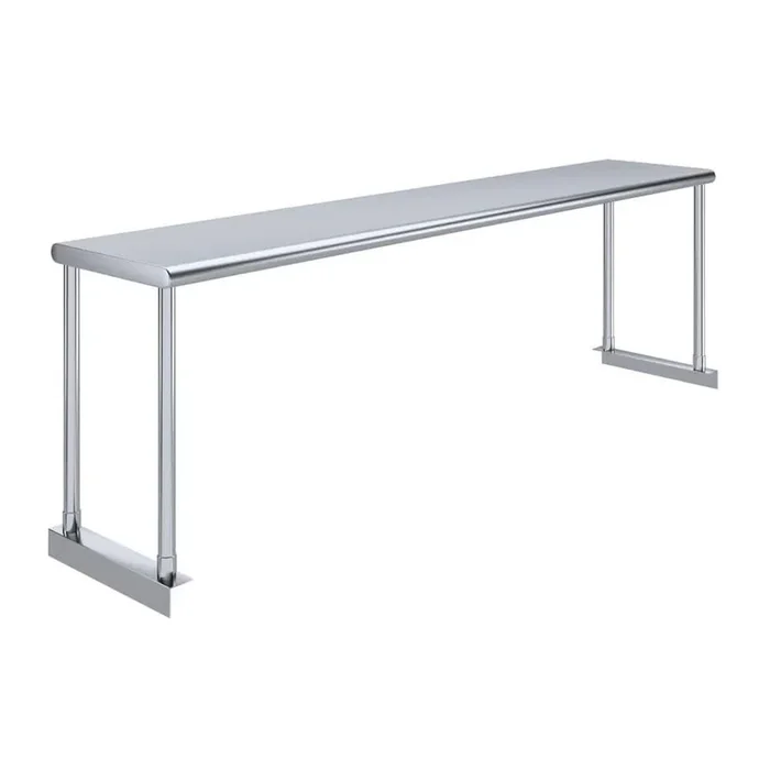 12 in. Wide x 60 in. Long x 18 in. High Stainless-Steel Single Over Shelf for 60 in. Long Kitchen Prep Table
