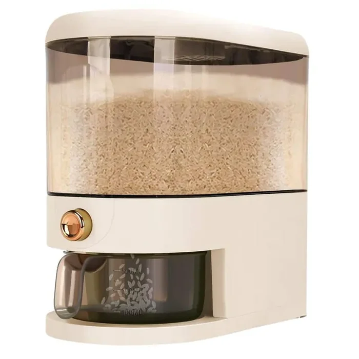 12 lbs. Food Storage Container with Lid Time Scale Measuring Cylinder Moisture Proof for Kitchen Pantry Organization