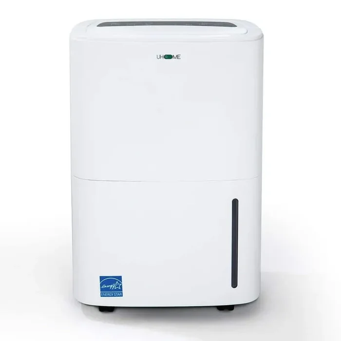 120-Pint Dehumidifier for 6,000 sq. ft. White, with, Drain Hose, Bucket, Auto Defrost, Timer, for Basement or Garage