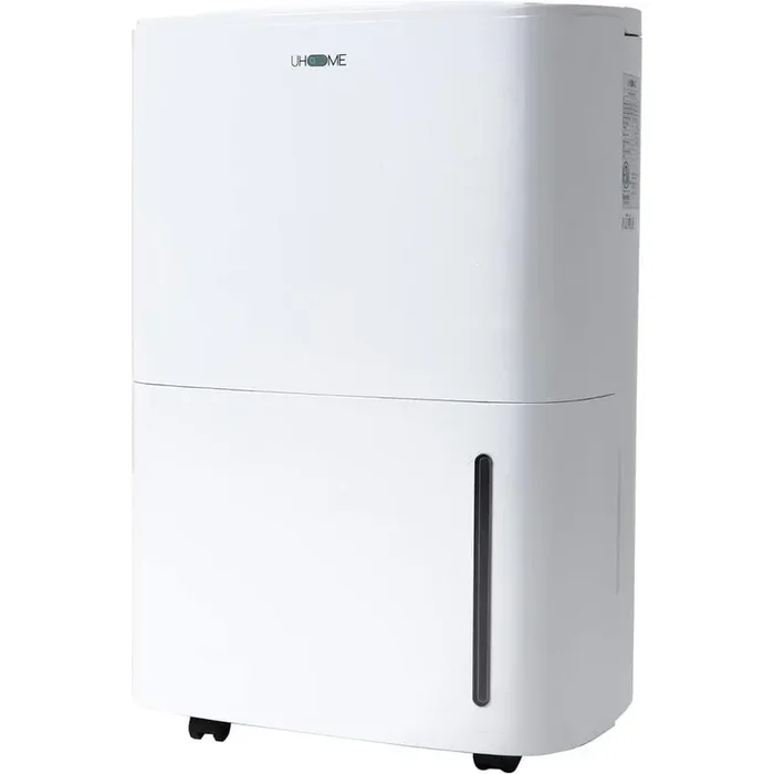 120-Pint Dehumidifier for 6,000 sq. ft. White, with Large Bucket, Drain Hose, Auto Defrost, for Basement or Garage