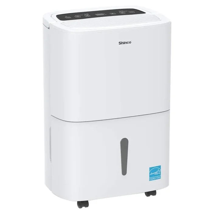 120-Pint Dehumidifier for 6,000 sq. ft. White, with Quiet Operation, Auto Defrost, Dry Clothes Mode, and Timer