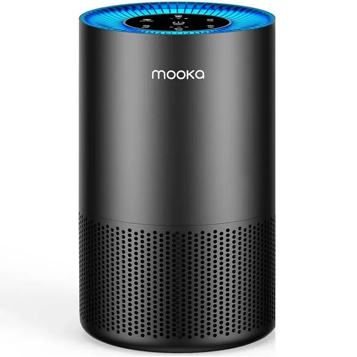1300 sq. ft. HEPA Tower Air Purifiers for Home Large Room Pets Up to with H13 True Filter, Black