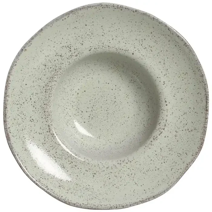 14.6 fl. oz. Pistache Teal Stoneware Pasta Bowl (Set of 4)