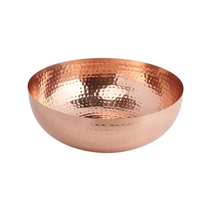 14 in. 56 fl.oz Copper Iron Serving Bowls
