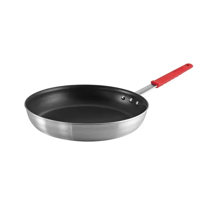 14 in. Heavy-Gauge Aluminum Reinforced Nonstick Frying Pan with Cast Stainless Steel Handle with Removable Silicone Grip