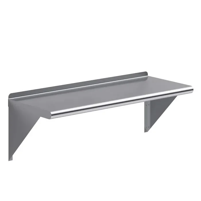 14 in. x 36 in. Stainless Steel Wall Shelf Kitchen, Restaurant, Garage, Laundry, Utility Room Metal Shelf with Brackets