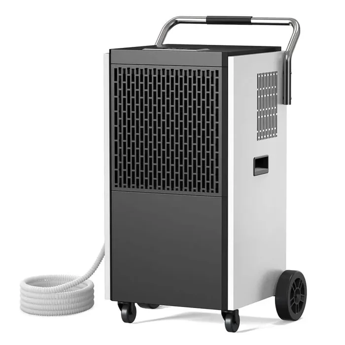 150 pt. 6,000 sq. ft. Bucketless Commercial Dehumidifier in. Black Pump, High Efficiency Compressor