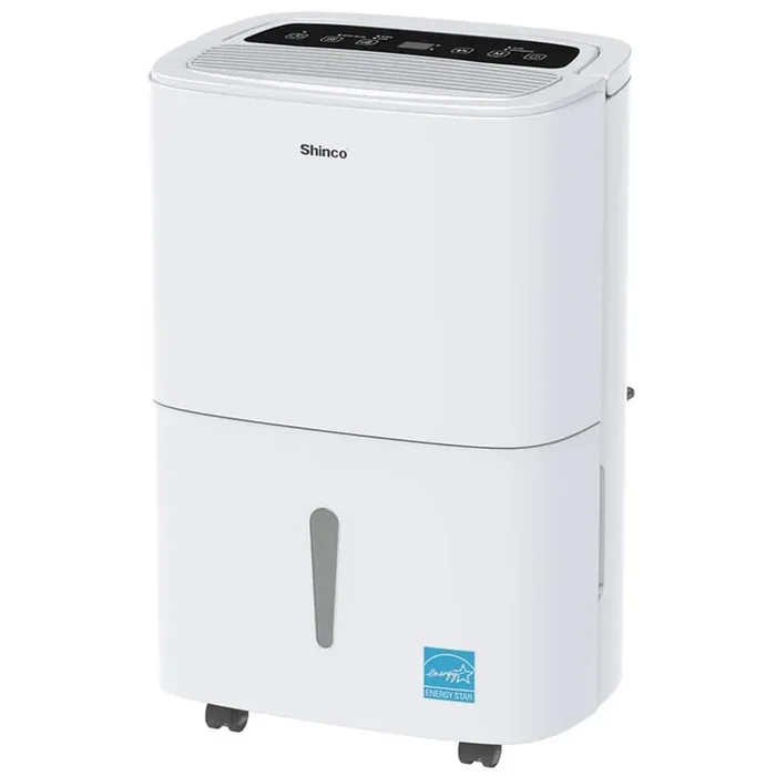 150 pt. 7,000 sq. ft. Dehumidifier in White with 14.79 pt. Bucket, Pump, Auto Defrost, 2-Hose Included, Auto Defrost