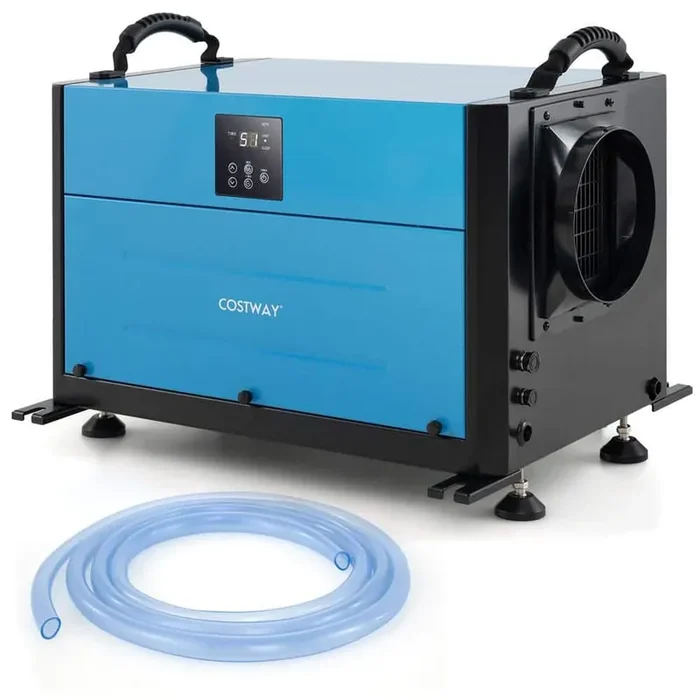 155 pt. 1,900 sq. ft. Crawl Space Dehumidifier Commercial Dehumidifier in Blue with 3-Modes and 24H Timer