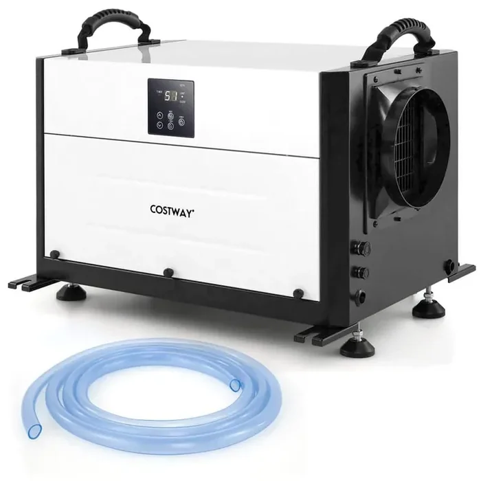 155 pt. 1,900 sq. ft. Crawl Space Dehumidifier Commercial Dehumidifier in White with 3-Modes and 24H Timer
