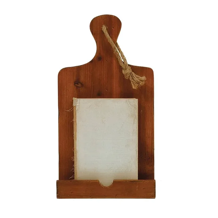 16 in. H x 8.75 in. W Pine Wood Cookbook Holder