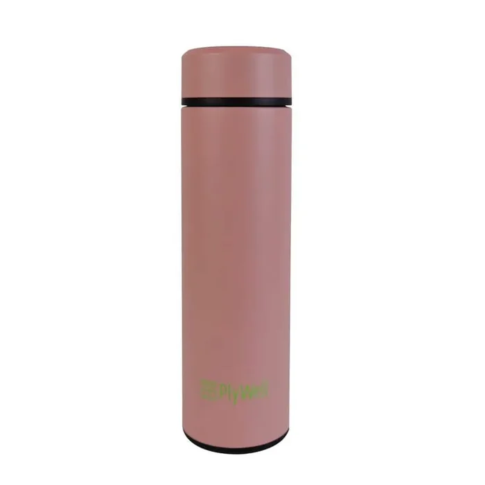 16 oz. Pink Stainless Steel Coffee bottle Tea Infuser Bottle Sports Water Bottle with LED Temperature Display