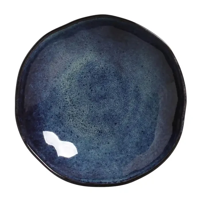 18.08 fl. oz. Denim Dark Blue Stoneware Organic Bowl (Set of 6)