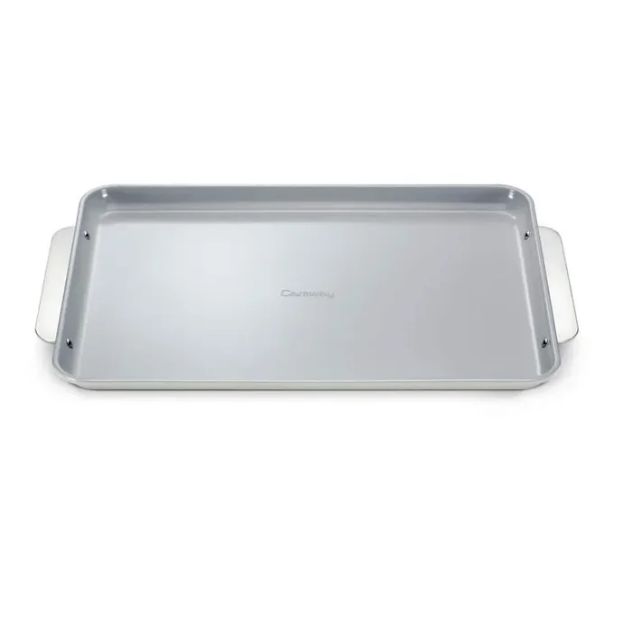 18 in.Non-Stick Ceramic Large Baking Sheet in Gray